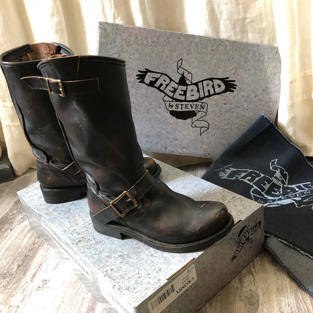 ❌SOLD❌Freebird by Steven CROSBY boot, 10, Black